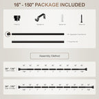 Lootkell Modern Black Curtain Rods - Image 9