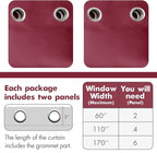MIULEE Christmas Blackout Curtains 2 Panels, Room Darkening Thermal Insulated - Image 6