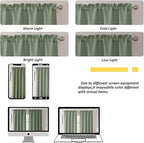 Chyhomenyc Sage Green Short Curtain Valance - Image 6