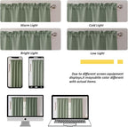 Chyhomenyc Sage Green Short Curtain Valance - Image 6