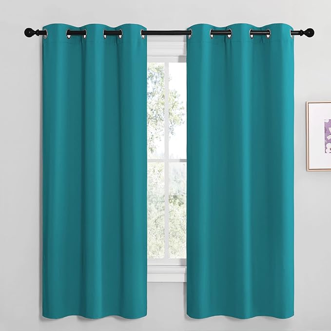 NICETOWN Room Darkening Curtains 68 inch Length 2 Panels, Thermal Insulated by NICETOWN