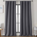 Simplebrand Ava Grey Blackout Curtains by Simplebrand