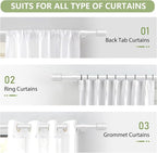 5/8” Diameter Curtain Rods 30-45 Inch, - Image 7