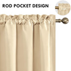 DWCN Blackout Curtains Room Darkening Thermal Insulated Bedroom Curtains Window - Image 4