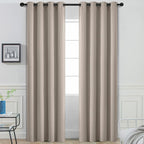 Yakamok Room Darkening Blackout Curtains Thermal Insulated Grommet Curtain by Yakamok