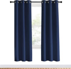 NICETOWN Blackout Curtain Panels 70, 1 Pair, 34 inch, Window Treatment Energy - Image 2