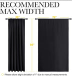 NICETOWN Black Blackout Curtain Blinds - Image 7