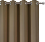 LEMOMO Brown Blackout Curtains 52 x 63 Inch Length/Set of 2 Curtain - Image 6