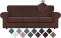 WEERRW 4 Pieces Velvet High Stretch Couch Covers by WEERRW