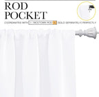 NICETOWN White Bedroom Curtain Panels - Image 3