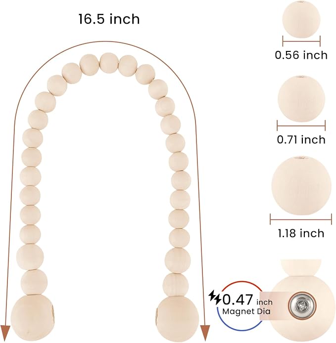 KLOGTSIND Magnetic Curtain Tiebacks, Curtain Tie Backs - Image 3