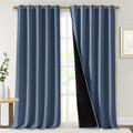 NICETOWN 100% Blackout Curtains 95 inches Long, Pair of Energy Smart & Noise by NICETOWN