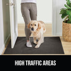 GORILLA GRIP® Ultra Absorbent Front Door Mat Outside Entrance 47x35, Traps Dirt - Image 6