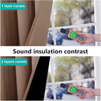 NICETOWN Warm Curtains for Winter, 100% Blackout Curtains Thermal, Noise - Image 4