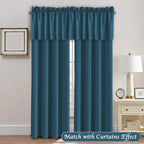 H.VERSAILTEX Blackout Valances for Windows, Kitchen Valance Curtains for Living - Image 3