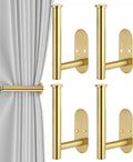 4pcs Curtain Holdbacks, Screw-in Curtain Tiebacks Curtain Tie Backs Curtain by Hoousuper
