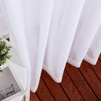 NICETOWN White Sheer 48 inch Curtains, Grommet Short Curtains Airy Voile - Image 6