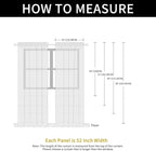 SpaceDresser Check Sheer Curtains 45 Inches Long - Image 6