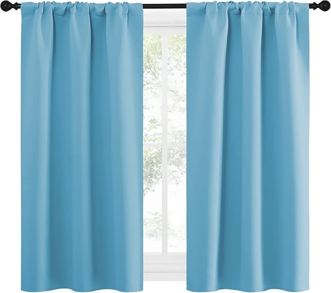 NICETOWN Kitchen Curtains for Small Windows, Privacy Thermal Insulated Blackout - Image 2