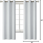 BGment Room Darkening Curtains 63 Inches Long - Image 9