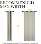 NICETOWN Room Darkening Short Curtain Panels - Image 7