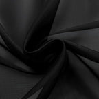 SpaceDresser Black Sheer Curtains 4 Panels Rod Pocket Semi-Sheer Curtain 84 - Image 6