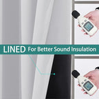 Yakamok 100% Blackout Curtains 84 Inches Long, 2 Thick Layers Heat and Full - Image 4