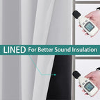 Yakamok 100% Blackout Curtains 63 Inches Long, 2 Thick Layers Heat and Full - Image 4