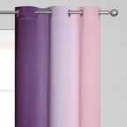 Estelar Textiler Pink and Purple Blackout Curtains 54 Inch Length, Light - Image 4