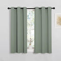 NICETOWN ROM Darkening Curtains 48 inch Length 2 Panels, Thermal Insulated by NICETOWN