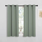 NICETOWN ROM Darkening Curtains 48 inch Length 2 Panels, Thermal Insulated by NICETOWN