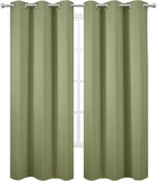 LEMOMO Sage Green Thermal Blackout Curtains/42 x 84 Inch/Set of 2 Panels Room - Image 2