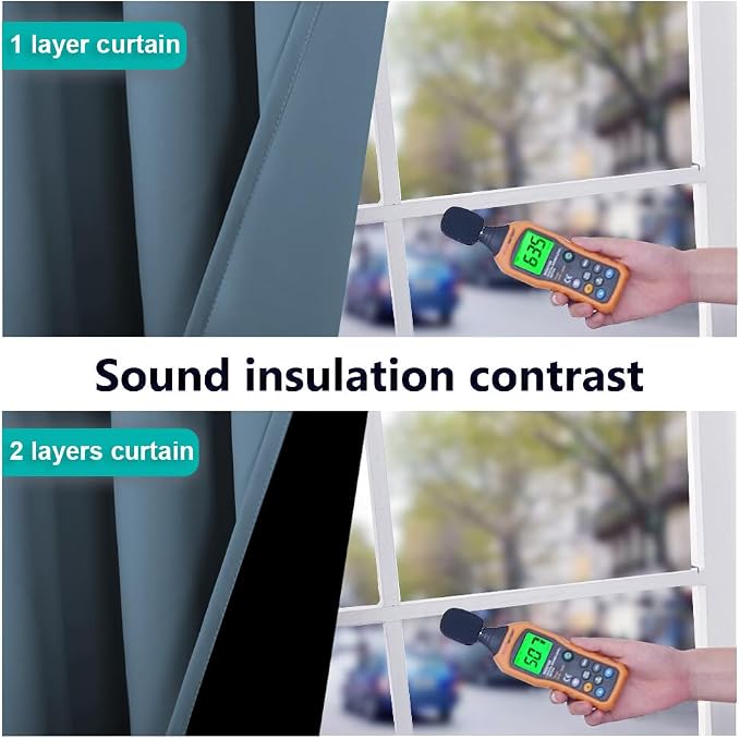 NICETOWN 100% Blackout Short Curtains - Image 4