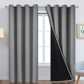 Yakamok 100% Blackout Curtains 96 Inches Long, Total Blackout Lined Curtain by Yakamok