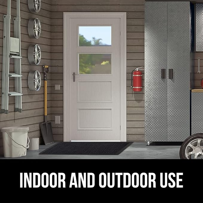 GORILLA GRIP 100% Waterproof All-Season WeatherMAX Doormat US Designed Natural - Image 9
