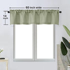 OWENIE Bob 1 PCS Light Green Valances - Image 6