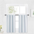RYB HOME Kitchen Curtains Over Sink 36 inch Length, Rod Pocket Summer Light UV by RYBHOME