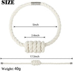 BEL AVENIR Magnetic Cotton Curtain Tiebacks, Decorative Drapery Holdbacks - Image 2