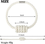 BEL AVENIR Magnetic Cotton Curtain Tiebacks, Decorative Drapery Holdbacks - Image 2