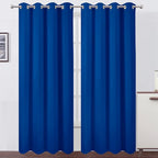 LEMOMO Blackout Curtains 52 x 90 Inch Long Royal Blue Curtains Set of 2 Panels by Lemomo