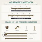 Lootkell 2 Pack Bronze Curtain Rods - Image 9