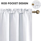 DWCN Blackout Curtains Room Darkening Thermal Insulated Bedroom Curtains Window - Image 4