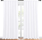 NICETOWN White Bedroom Curtain Panels - Image 2