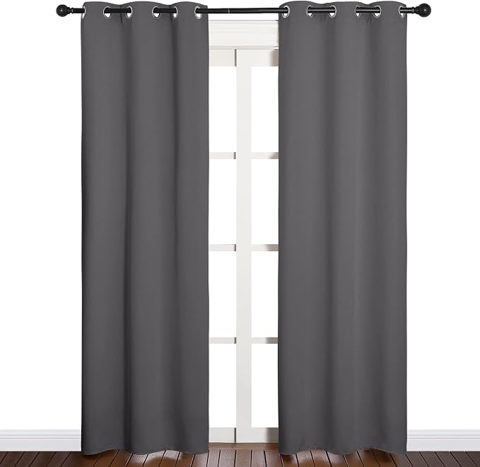 NICETOWN Bedroom Curtains Blackout Drapery Panels, Three Pass Microfiber - Image 2