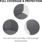 PureFit Super Stretch Chair Sofa Slipcover – Spandex Non Slip Soft Couch Sofa - Image 3
