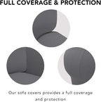 PureFit Super Stretch Sofa Slipcover – Spandex Non Slip Soft Couch Sofa Cover - Image 3