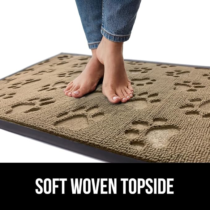 GORILLA GRIP 100% Waterproof All-Season WeatherMAX Doormat US Designed Natural - Image 7