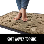 GORILLA GRIP 100% Waterproof All-Season WeatherMAX Doormat US Designed Natural - Image 7