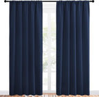 NICETOWN Navy Curtains Blackout Draperies - Image 2