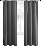 NICETOWN Grey Window Curtains for Bedroom - Image 2